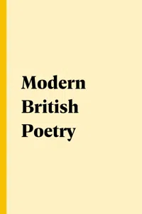 Modern British Poetry_cover