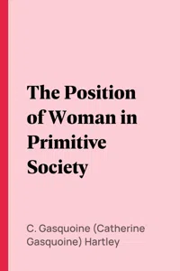 The Position of Woman in Primitive Society_cover