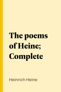 The poems of Heine; Complete_cover