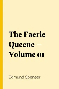 The Faerie Queene — Volume 01_cover