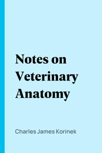 Notes on Veterinary Anatomy_cover