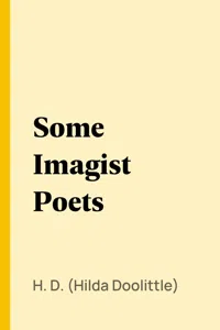 Some Imagist Poets_cover