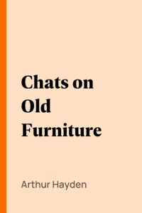 Chats on Old Furniture_cover