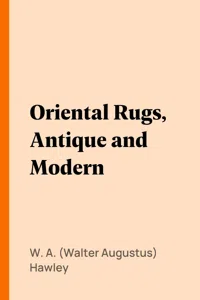 Oriental Rugs, Antique and Modern_cover