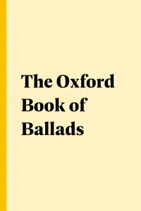 The Oxford Book of Ballads_cover