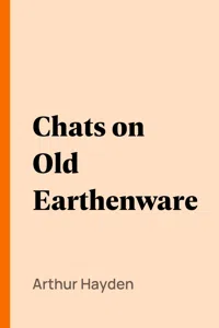 Chats on Old Earthenware_cover