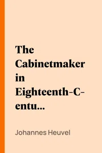 The Cabinetmaker in Eighteenth-Century Williamsburg_cover