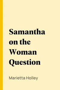 Samantha on the Woman Question_cover