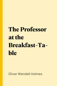 The Professor at the Breakfast-Table_cover