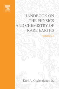 Handbook on the Physics and Chemistry of Rare Earths_cover