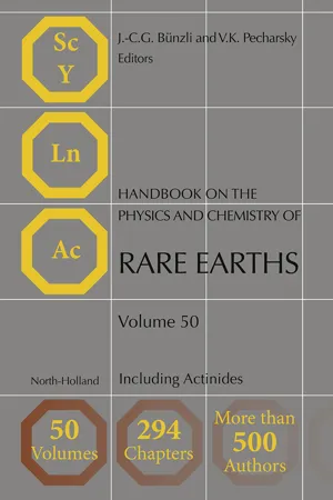 Handbook on the Physics and Chemistry of Rare Earths