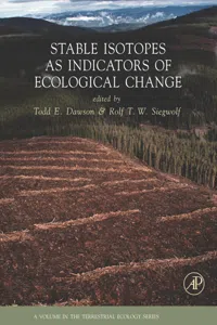 Stable Isotopes as Indicators of Ecological Change_cover