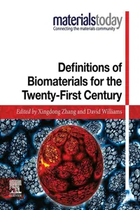 Definitions of Biomaterials for the Twenty-First Century_cover