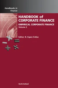 Handbook of Empirical Corporate Finance_cover