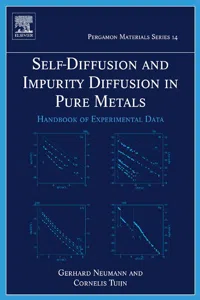 Self-diffusion and Impurity Diffusion in Pure Metals_cover