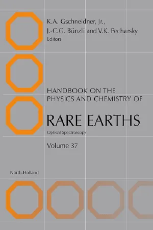 Handbook on the Physics and Chemistry of Rare Earths