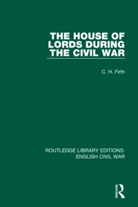 The House of Lords During the Civil War_cover