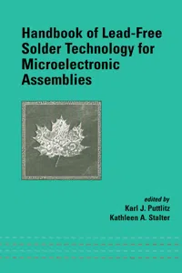 Handbook of Lead-Free Solder Technology for Microelectronic Assemblies_cover