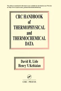 CRC Handbook of Thermophysical and Thermochemical Data_cover