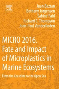 MICRO 2016: Fate and Impact of Microplastics in Marine Ecosystems_cover