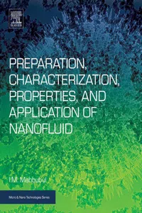 Preparation, Characterization, Properties, and Application of Nanofluid_cover