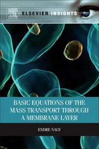 Basic Equations of the Mass Transport through a Membrane Layer_cover
