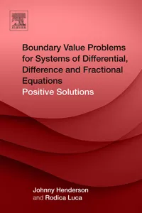 Boundary Value Problems for Systems of Differential, Difference and Fractional Equations_cover