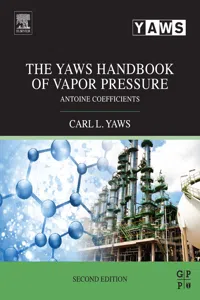 The Yaws Handbook of Vapor Pressure_cover