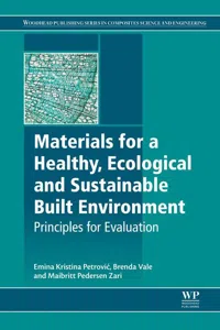 Materials for a Healthy, Ecological and Sustainable Built Environment_cover