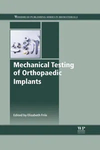 Mechanical Testing of Orthopaedic Implants_cover