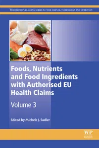 Foods, Nutrients and Food Ingredients with Authorised EU Health Claims_cover