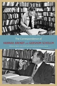 The Correspondence of Hannah Arendt and Gershom Scholem_cover