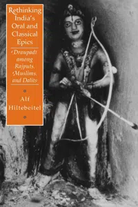 Rethinking India's Oral and Classical Epics_cover