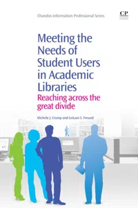 Meeting the Needs of Student Users in Academic Libraries_cover