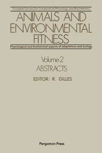 Animals and Environmental Fitness: Physiological and Biochemical Aspects of Adaptation and Ecology_cover