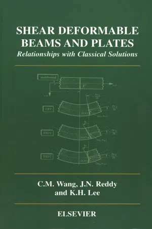 Shear Deformable Beams and Plates