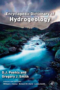 Encyclopedic Dictionary of Hydrogeology_cover