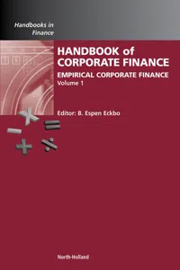 Handbook of Empirical Corporate Finance SET_cover