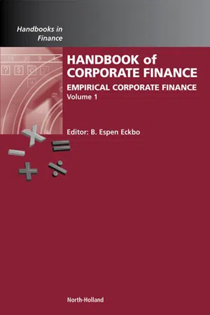 Handbook of Empirical Corporate Finance SET