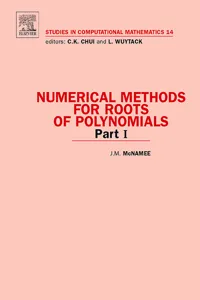 Numerical Methods for Roots of Polynomials - Part I_cover