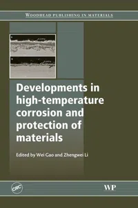 Developments in High Temperature Corrosion and Protection of Materials_cover