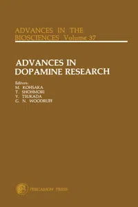 Advances in Dopamine Research_cover