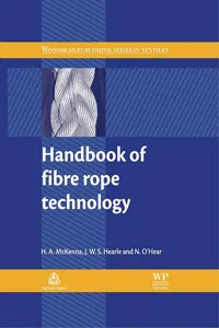 Handbook of Fibre Rope Technology_cover