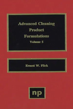 Advanced Cleaning Product Formulations, Vol. 5