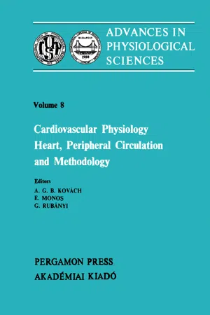 Cardiovascular Physiology: Heart, Peripheral Circulation and Methodology