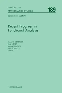 Recent Progress in Functional Analysis_cover