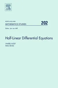 Half-Linear Differential Equations_cover