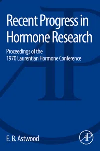 Recent Progress in Hormone Research_cover