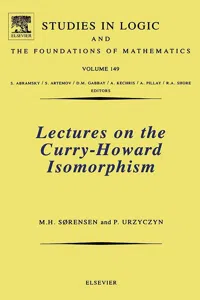 Lectures on the Curry-Howard Isomorphism_cover