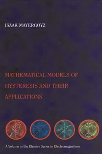 Mathematical Models of Hysteresis and their Applications_cover